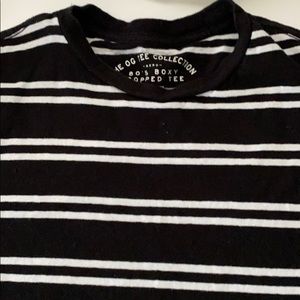 black and white t shirt